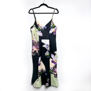 Bariano Australia Floral Print Sleeveless Midi Dress NWT Size L
